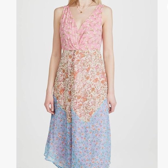 Ramy Brook Dresses & Skirts - Ramy Brook Isabel Floral Handkerchief Dress Horizon Rose Pink Combo, 6